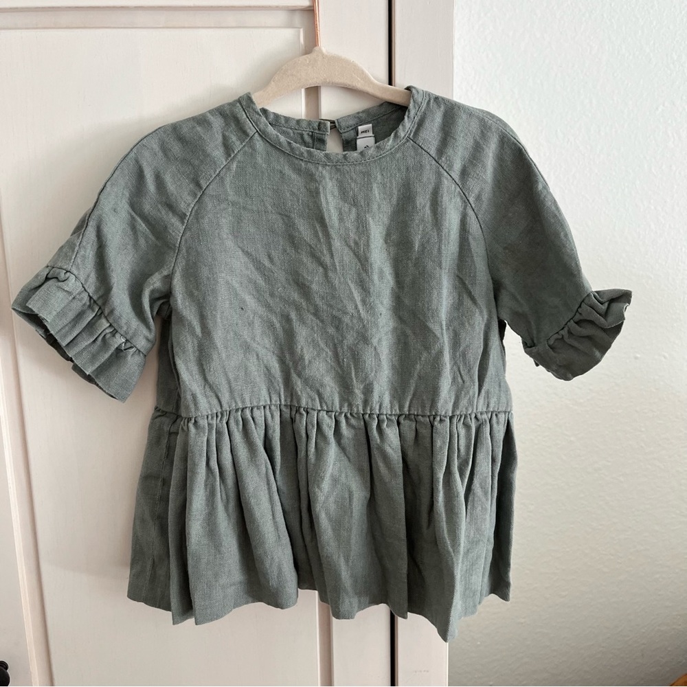 Bebe Organic Linen Tunic Top Dress